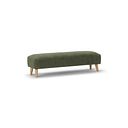 Hoxley Bench Footstool in Leo Forest fabric