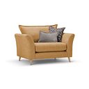 Hoxley Loveseat in Leo Mustard fabric