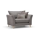 Hoxley Loveseat in Leo Truffle fabric