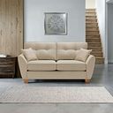 Inca 2 Seater Sofa in Christy Collection Beige Fabric