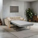 Inca 2 Seater Sofa Bed in Christy Collection Beige Fabric