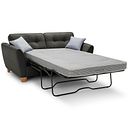 Inca 2 Seater Sofa Bed in Christy Collection Charcoal Fabric