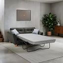 Inca 2 Seater Sofa Bed in Christy Collection Charcoal Fabric