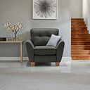 Inca Armchair in Christy Collection Charcoal Fabric