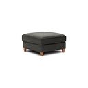 Inca Corner Chaise Large Storage Footstool in Christy Collection Charcoal Fabric