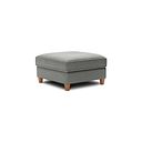 Inca Corner Chaise Large Storage Footstool in Christy Collection Grey Fabric