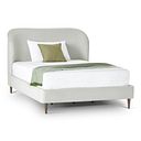 Islington Double Bed with Dark feet in Granada Cream Fabric