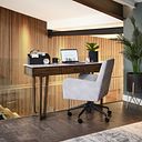 Islington Marble and Dark Acacia Laptop Desk