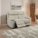 Iver 2 Seater Electric Recliner Sofa with Power Headrests in Miller Taupe Fabric
