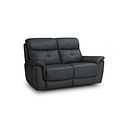 Iver 2 Seater Sofa in Amara Dark Grey Leather