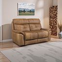 Iver 2 Seater Sofa in Ranch Brown Fabric