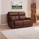 Iver 2 Seater Sofa in Virgo Chestnut Leather
