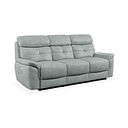 Iver 3 Seater Electric Recliner Sofa in Santos Steel Fabric