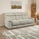 Iver 3 Seater Sofa in Miller Taupe Fabric
