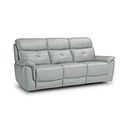 Iver 3 Seater Sofa in Odyssey Light Grey Leather