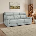 Iver 3 Seater Sofa in Odyssey Light Grey Leather
