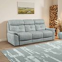 Iver 3 Seater Sofa in Santos Steel Fabric