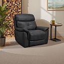Iver Armchair in Amara Black Leather