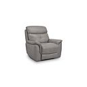 Iver Armchair in Amara Light Grey Leather