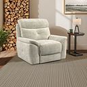 Iver Armchair in Plush Beige Fabric