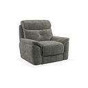 Iver Armchair in Plush Charcoal Fabric