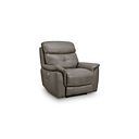 Iver Electric Recliner Armchair in Odyssey Dark Grey Leather