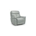 Iver Electric Recliner Armchair in Odyssey Light Grey Leather