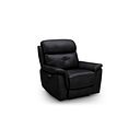 Iver Electric Recliner Armchair with Power Headrest in Odyssey Black Leather