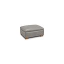 Iver Storage Footstool in Amara Light Grey Leather