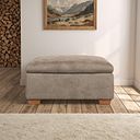 Iver Storage Footstool in Miller Earth Brown Fabric