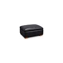 Iver Storage Footstool in Odyssey Black Leather