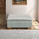 Iver Storage Footstool in Odyssey Light Grey Leather