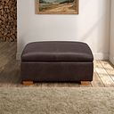 Iver Storage Footstool in Odyssey Two Tone Brown Leather