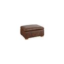 Iver Storage Footstool in Ranch Dark Brown Fabric