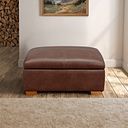 Iver Storage Footstool in Virgo Chestnut Leather