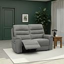 Jarrod 2 Seater Electric Recliner in Darwin Mushroom Fabric