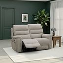 Jarrod 2 Seater Electric Recliner in Hopsack Linen Fabric