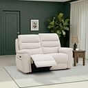 Jarrod 2 Seater Electric Recliner in Hopsack Natural Fabric