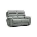 Jarrod 2 Seater Power Recliner with Adjustable Power Headrest and Lumbar Support in Hopsack Platinum Fabric