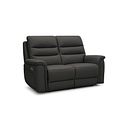 Jarrod 2 Seater Power Recliner with Adjustable Power Headrest and Lumbar Support in Storm Leather