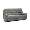 Jarrod 3 Seater Electric Recliner in Darwin Mushroom Fabric