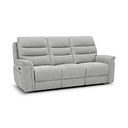 Jarrod 3 Seater Electric Recliner in Darwin Silver Fabric