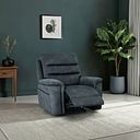 Jarrod Power Recliner Armchair in Dexter Shadow Fabric