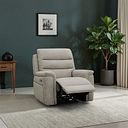 Jarrod Power Recliner Armchair in Hopsack Linen Fabric