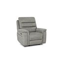 Jarrod Power Recliner Armchair with Adjustable Power Headrest and Lumbar Support in Dexter Stone Fabric