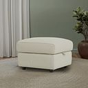 Jarrod Storage Footstool in Bone China Leather