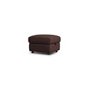 Jarrod Storage Footstool in Chestnut Leather