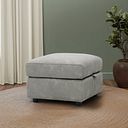 Jarrod Storage Footstool in Dexter Stone Fabric