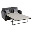 Jasmine 2 Seater Sofa Bed with Standard Mattress in Campo Pewter with Khalifa Steel Scatters