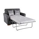 Jasmine Armchair Sofa Bed with Deluxe Mattress in Campo Pewter with Khalifa Steel Scatters